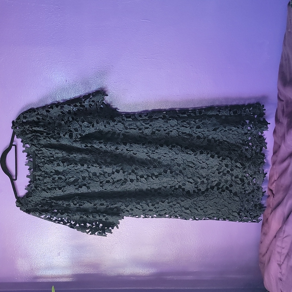 Lace short sleeve dress